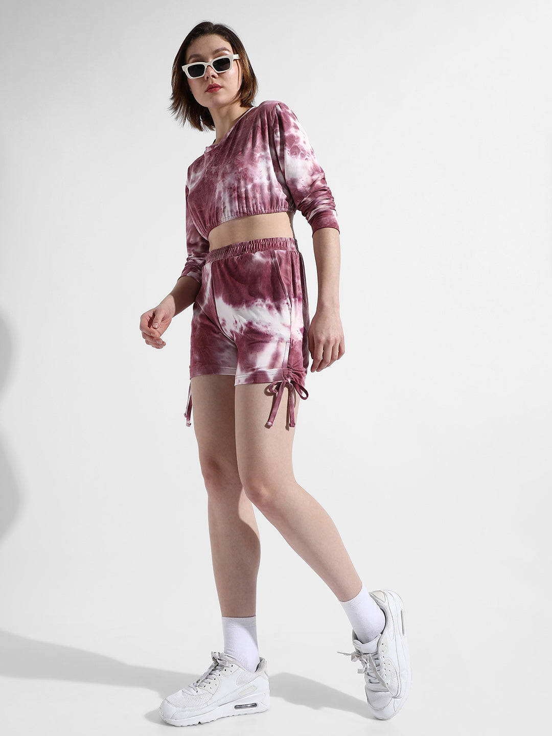 Women Pink Tie-Dye Co-Ord Set