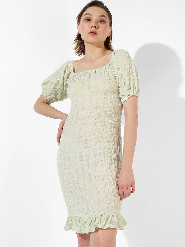 Women Green Bodycon Dress