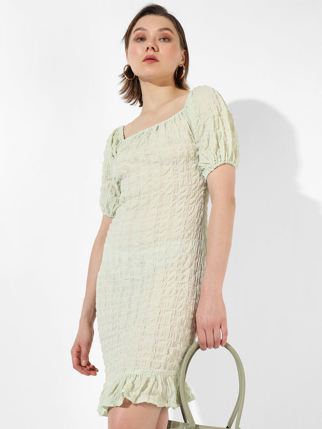 Women Green Bodycon Dress