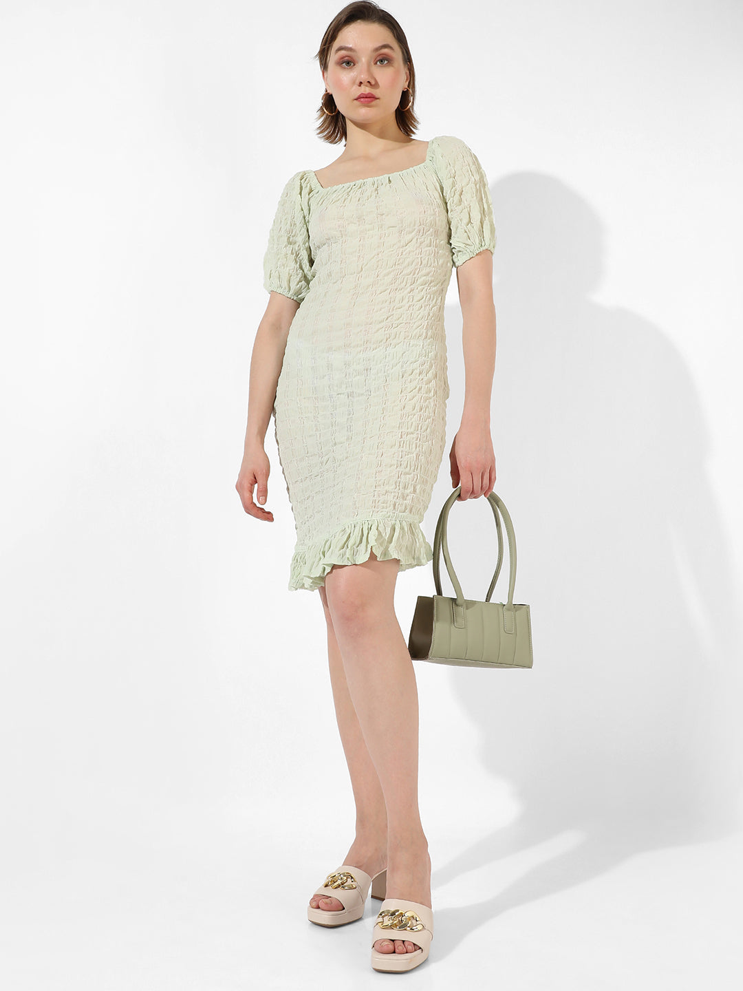 Women Green Bodycon Dress