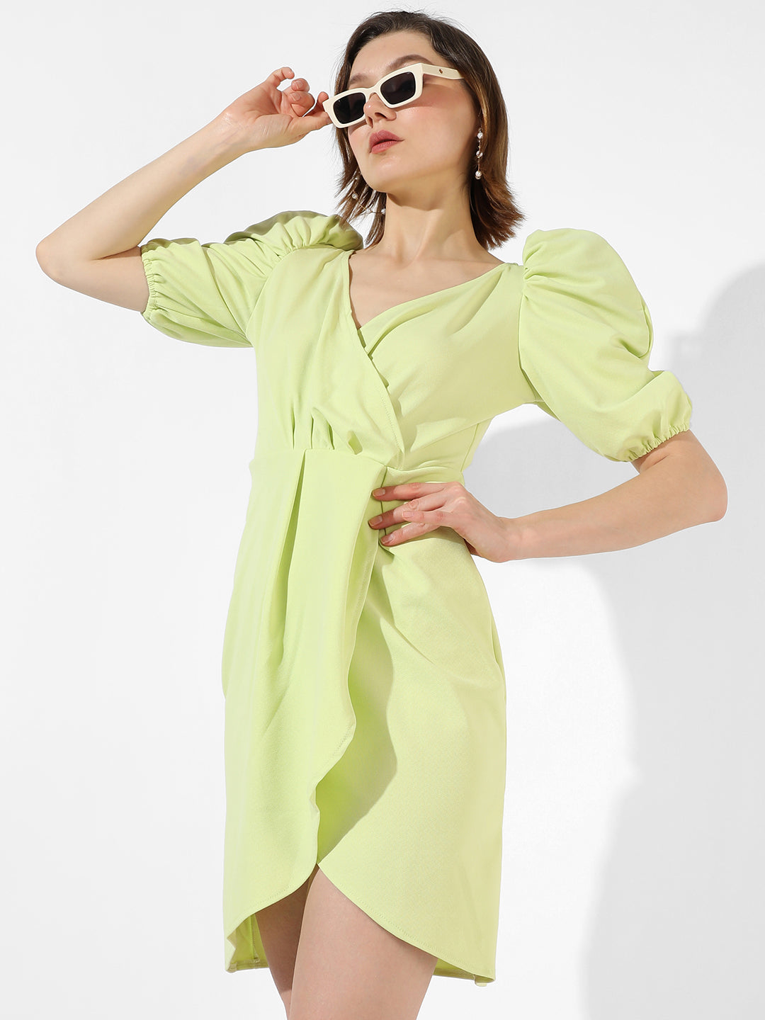 Women Green Regular Fit Dress