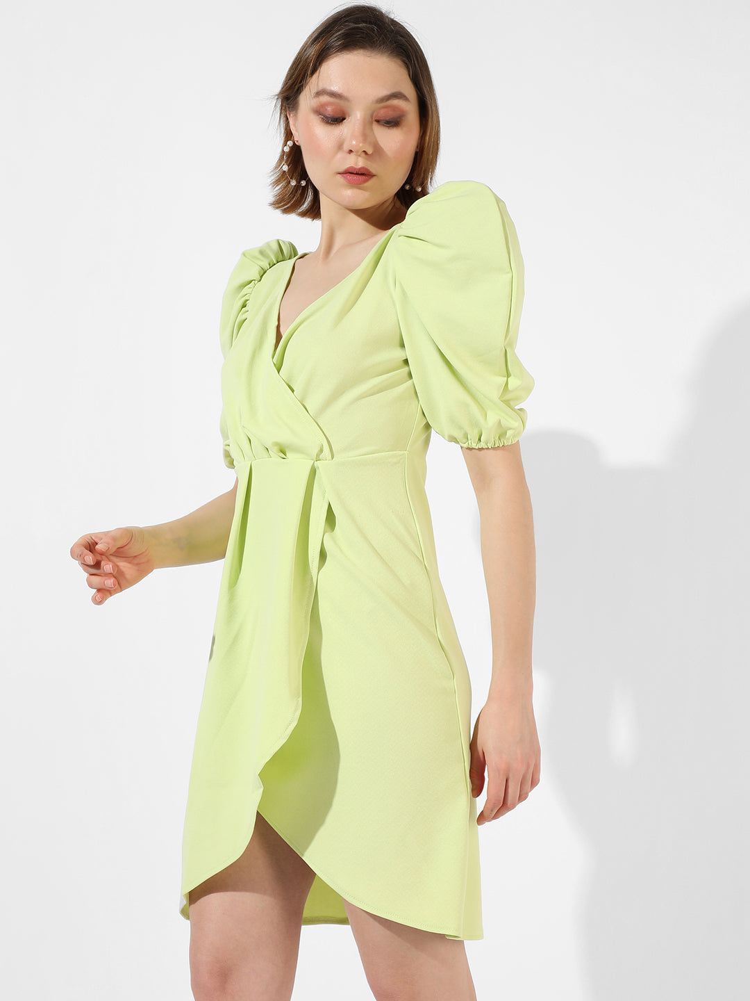 Women Green Regular Fit Dress