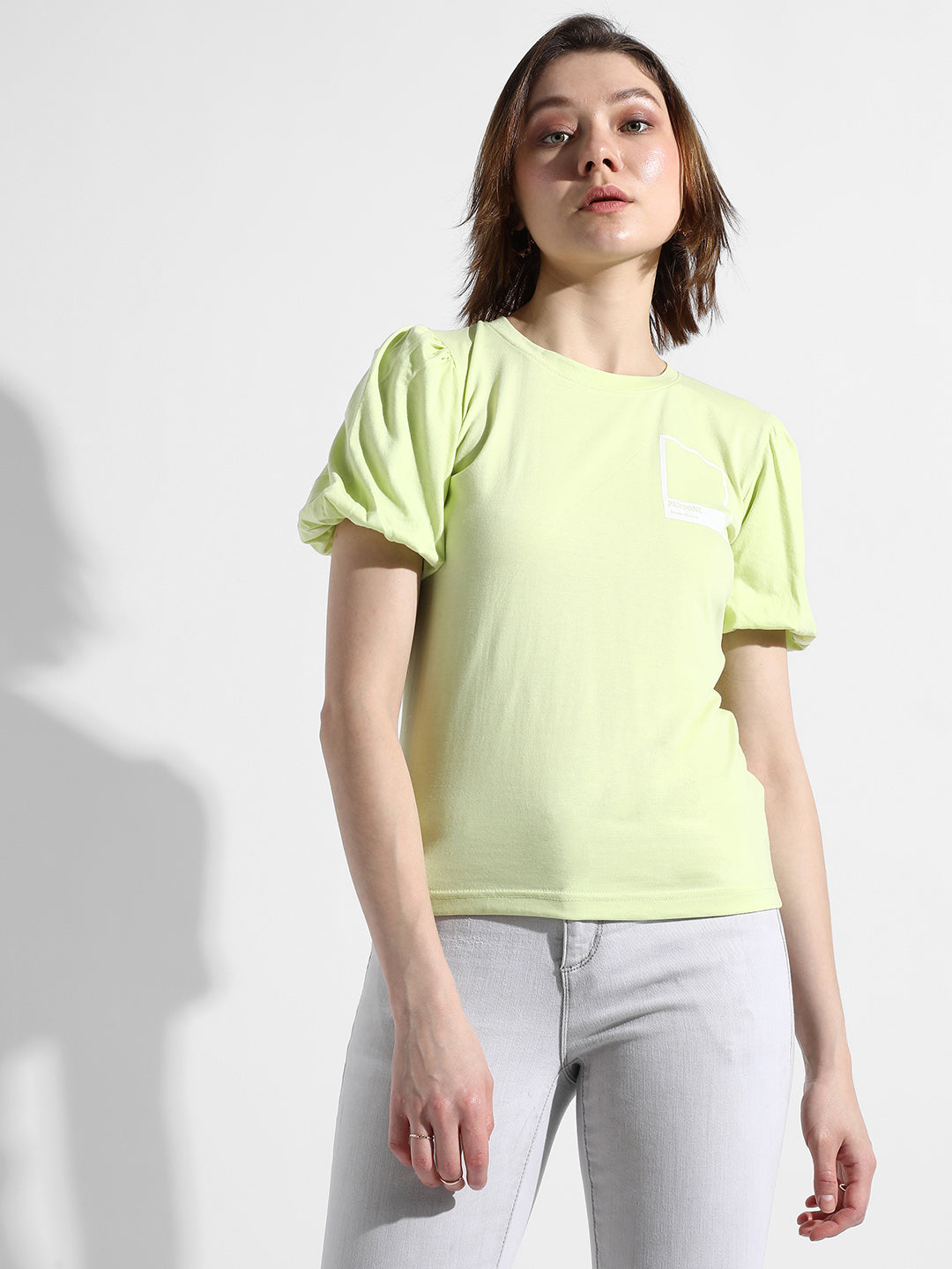 Women Yellow Pantone Top