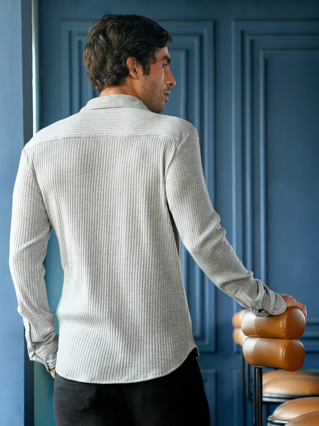 Men Grey Casual Shirt