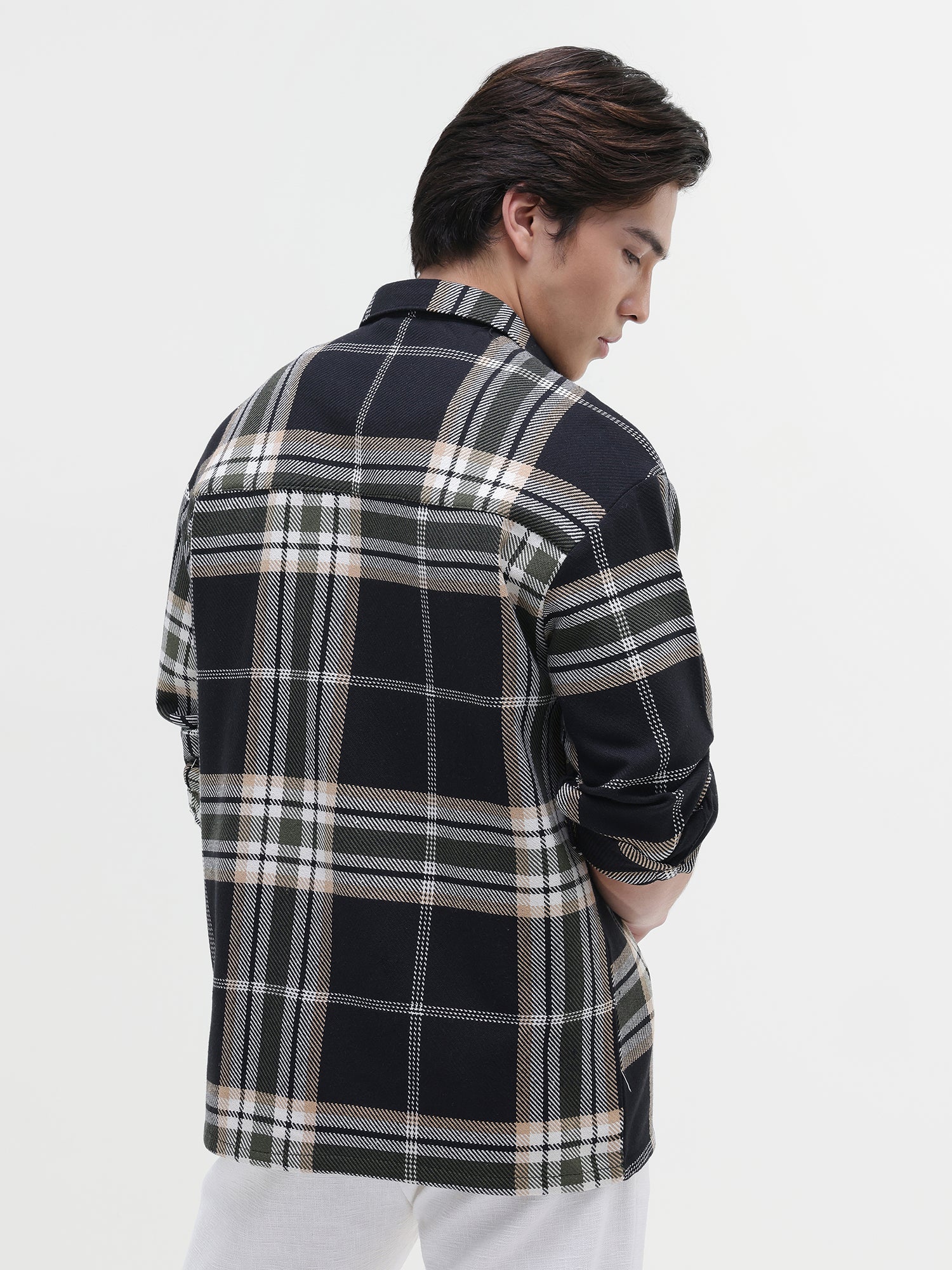 Men Black Oversized Shirt