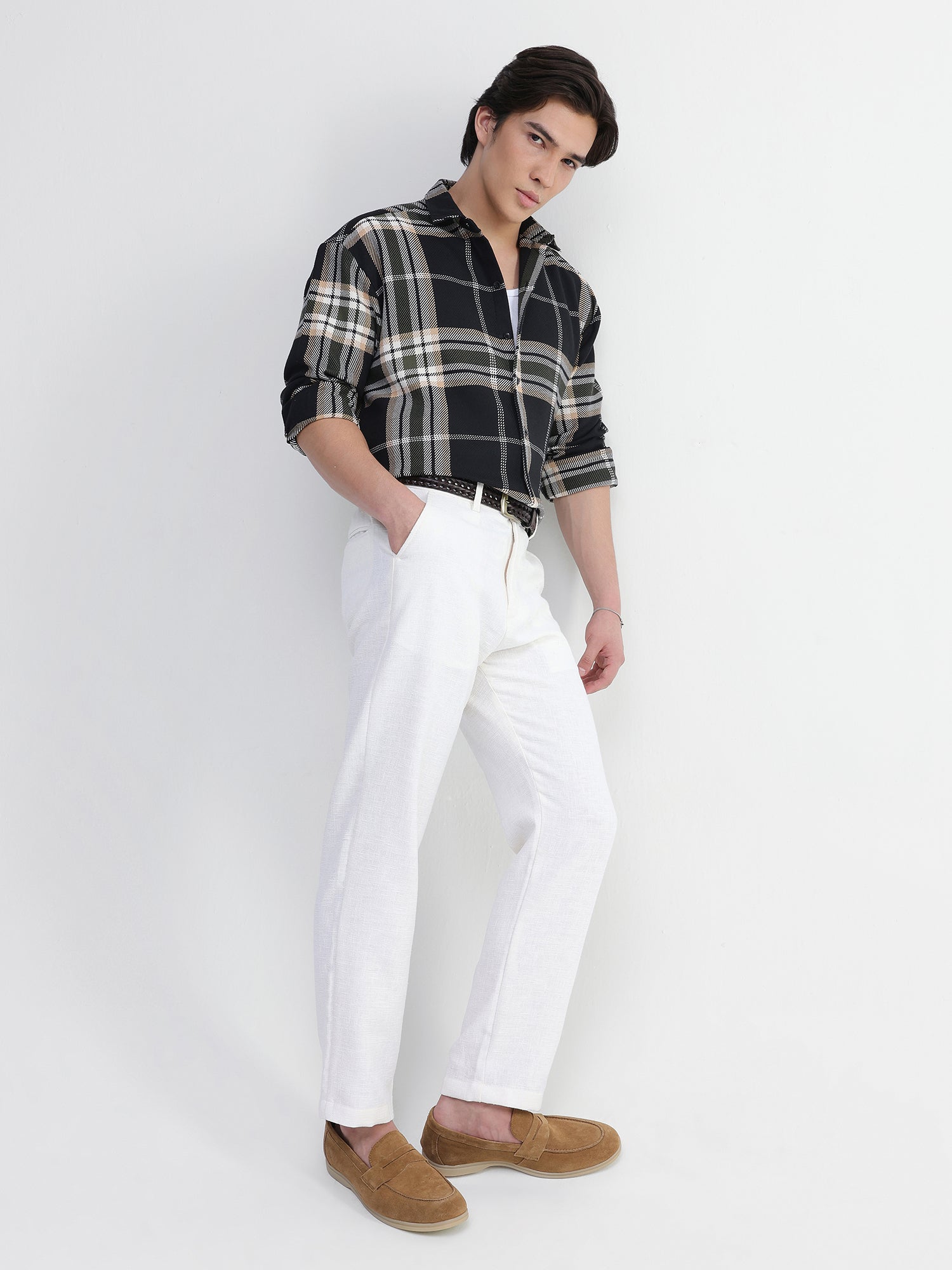 Men Black Oversized Shirt