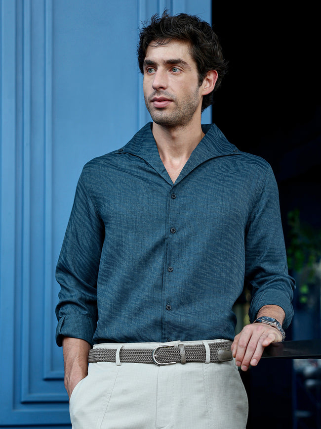 Men Teal Night Out Shirt