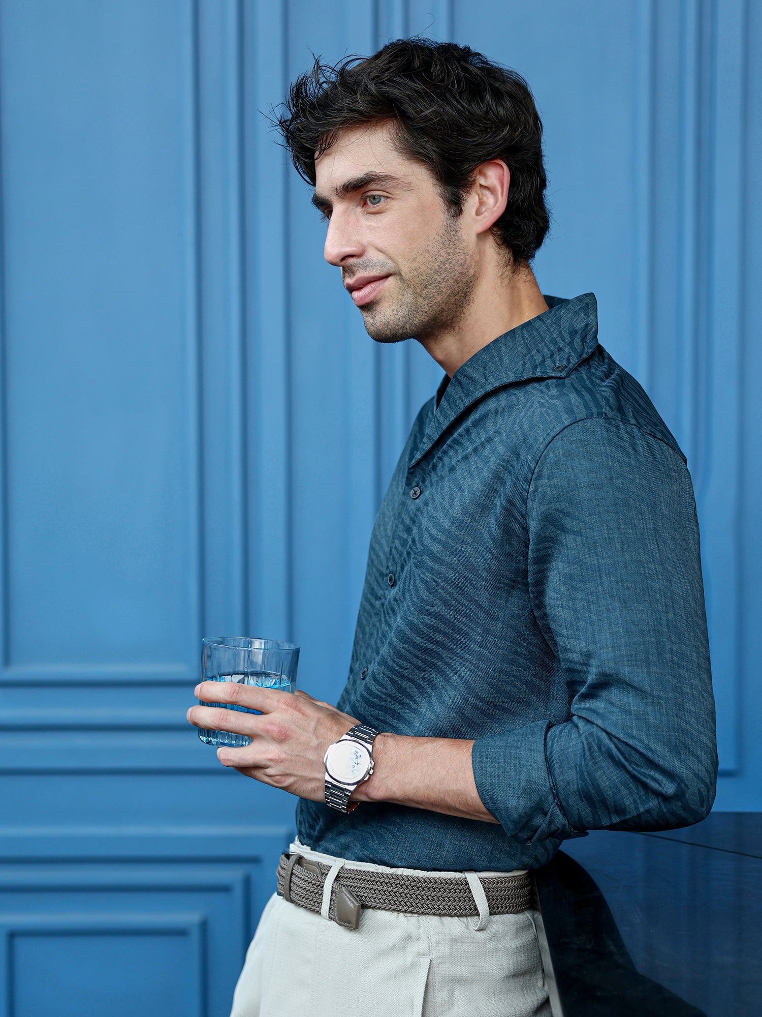 Men Teal Night Out Shirt