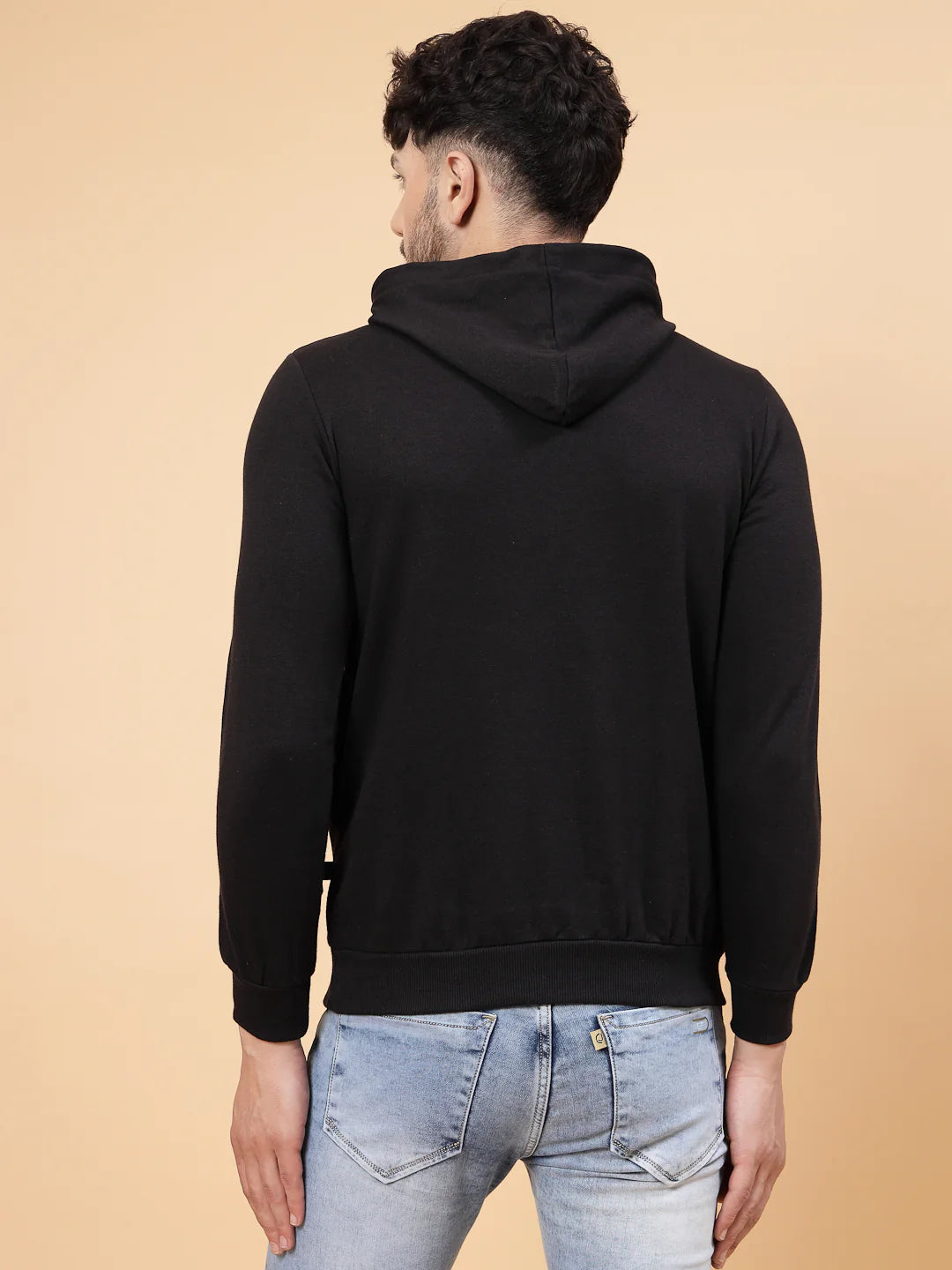 Men Black Printed Sweatshirt