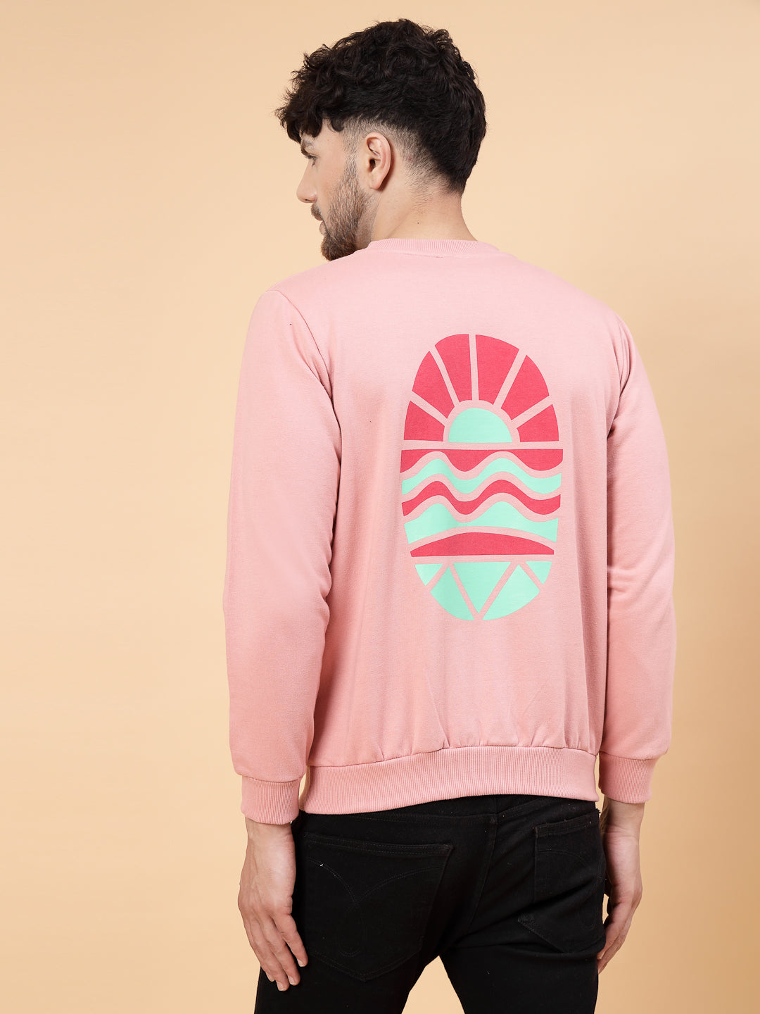 Men Beachscape Fleece Sweatshirt