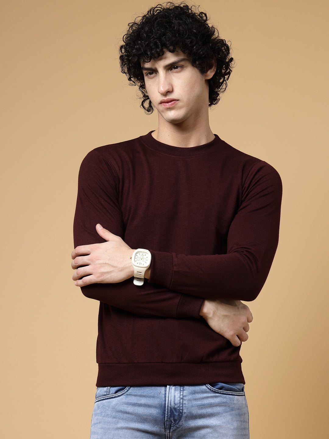 Men Basic Terry Sweatshirt