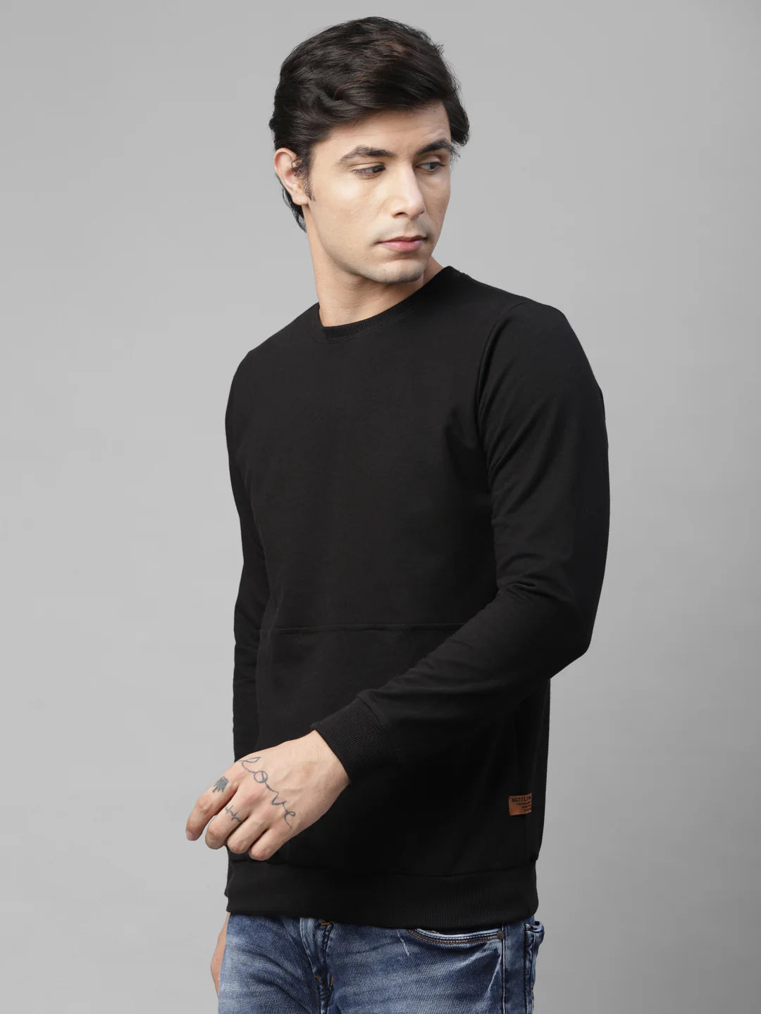 Men Terry Round Neck Sweatshirt