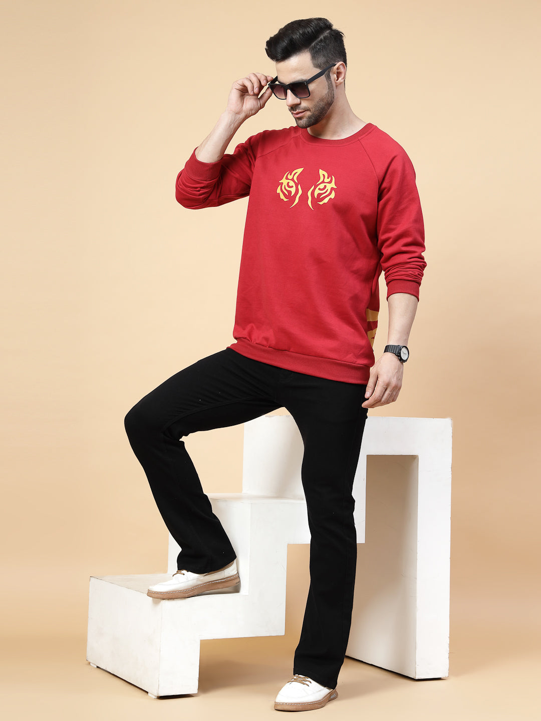 Men Fierce Oversized Fleece Sweatshirt