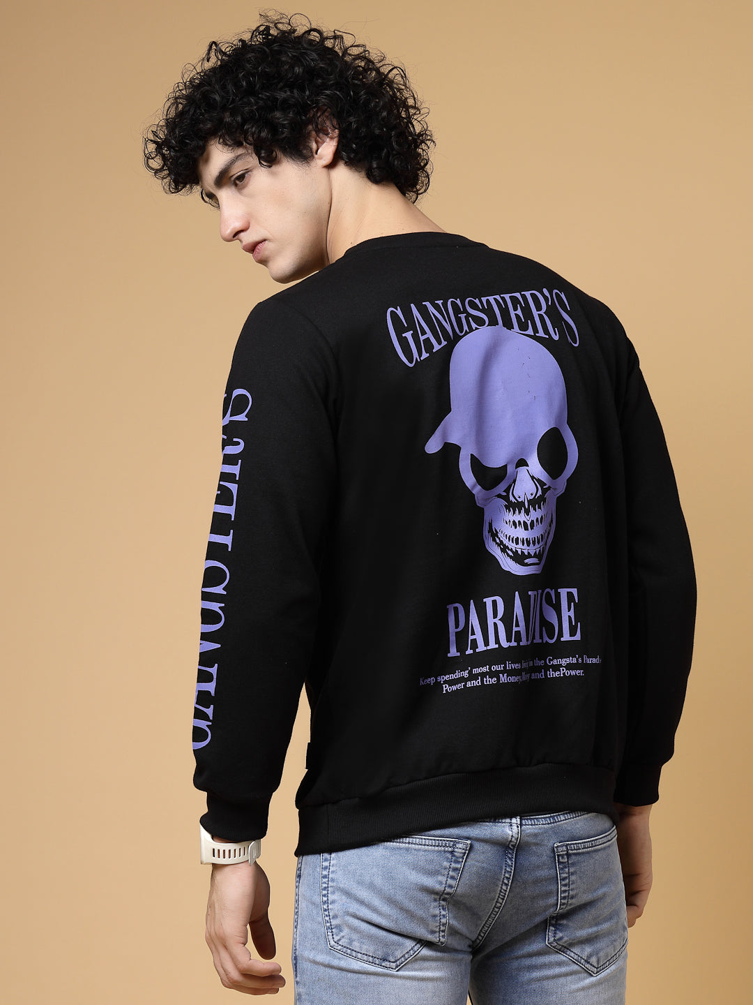 Men Gangster Paradise Oversized Sweatshirt