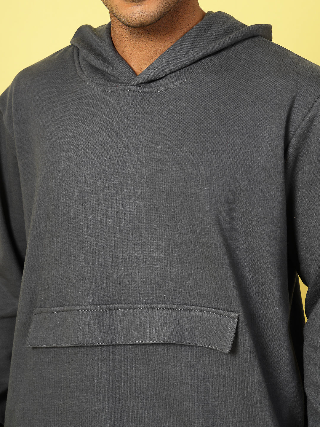 Men Oversized Hoodie with Bold Print Sweatshirt