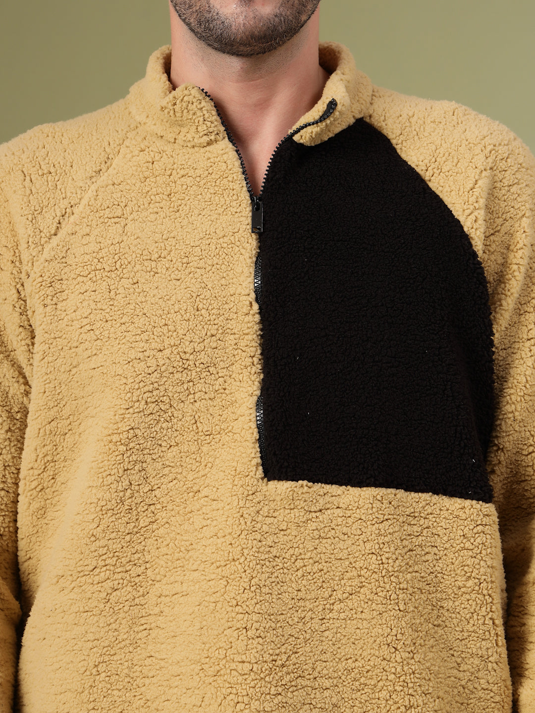 Men Oversized Colorblocked Sweatshirt