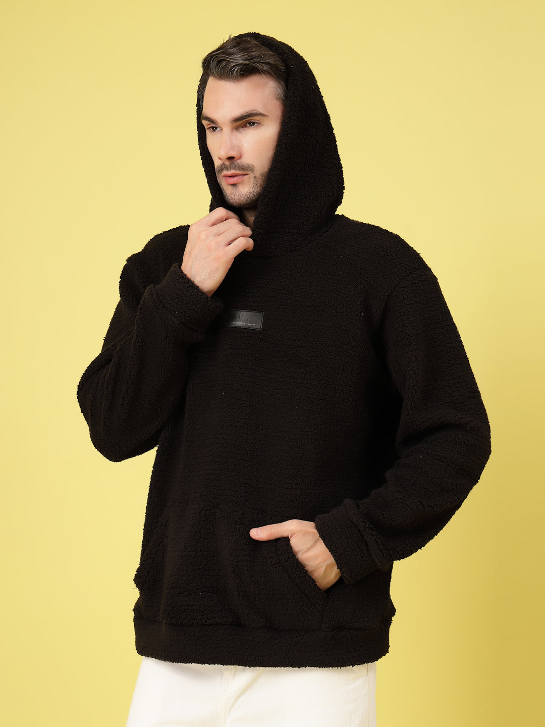 Men Black Oversized Sweatshirt