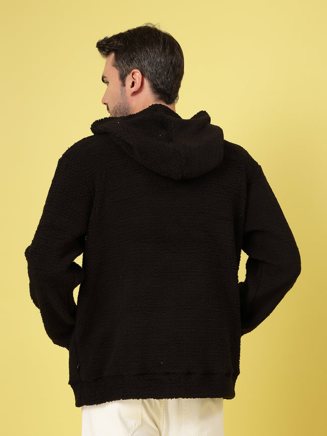 Men Black Oversized Sweatshirt