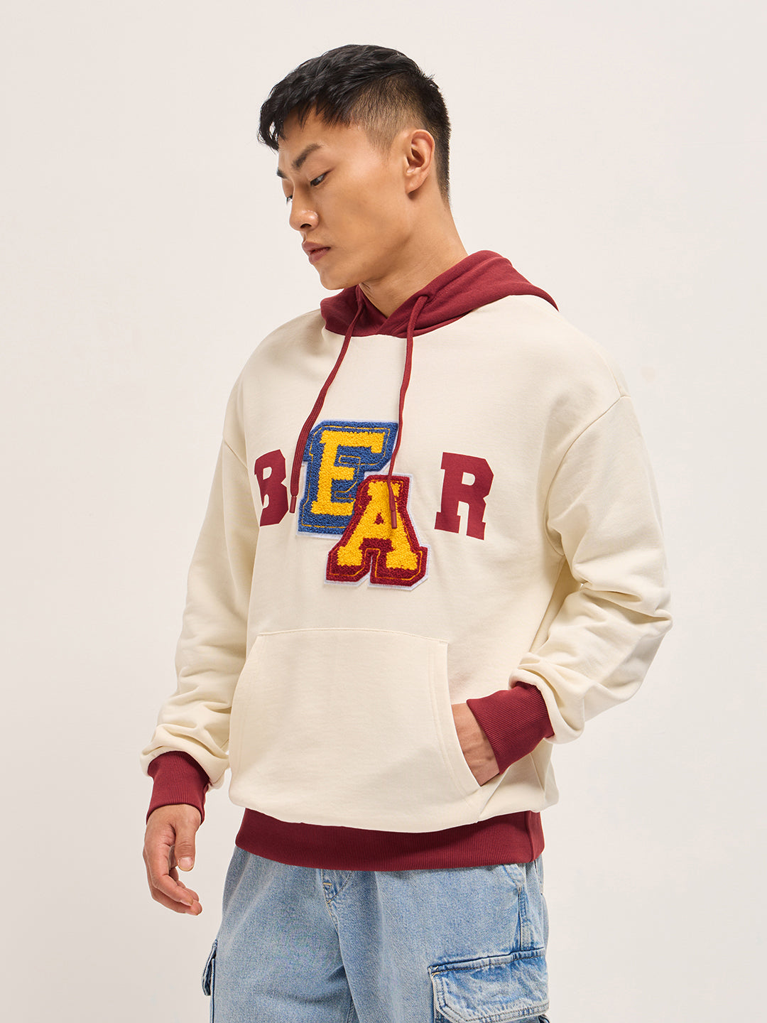 Men Multicolor Relaxed Fit Hoodie