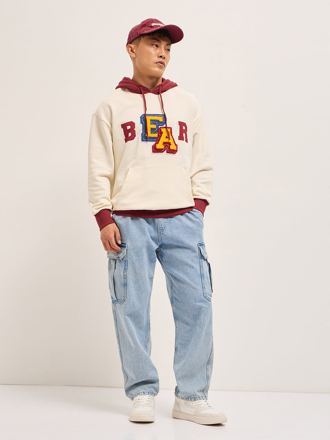 Men Multicolor Relaxed Fit Hoodie