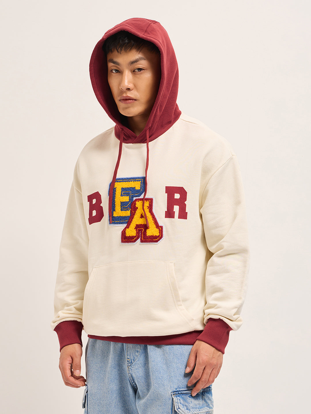 Men Multicolor Relaxed Fit Hoodie
