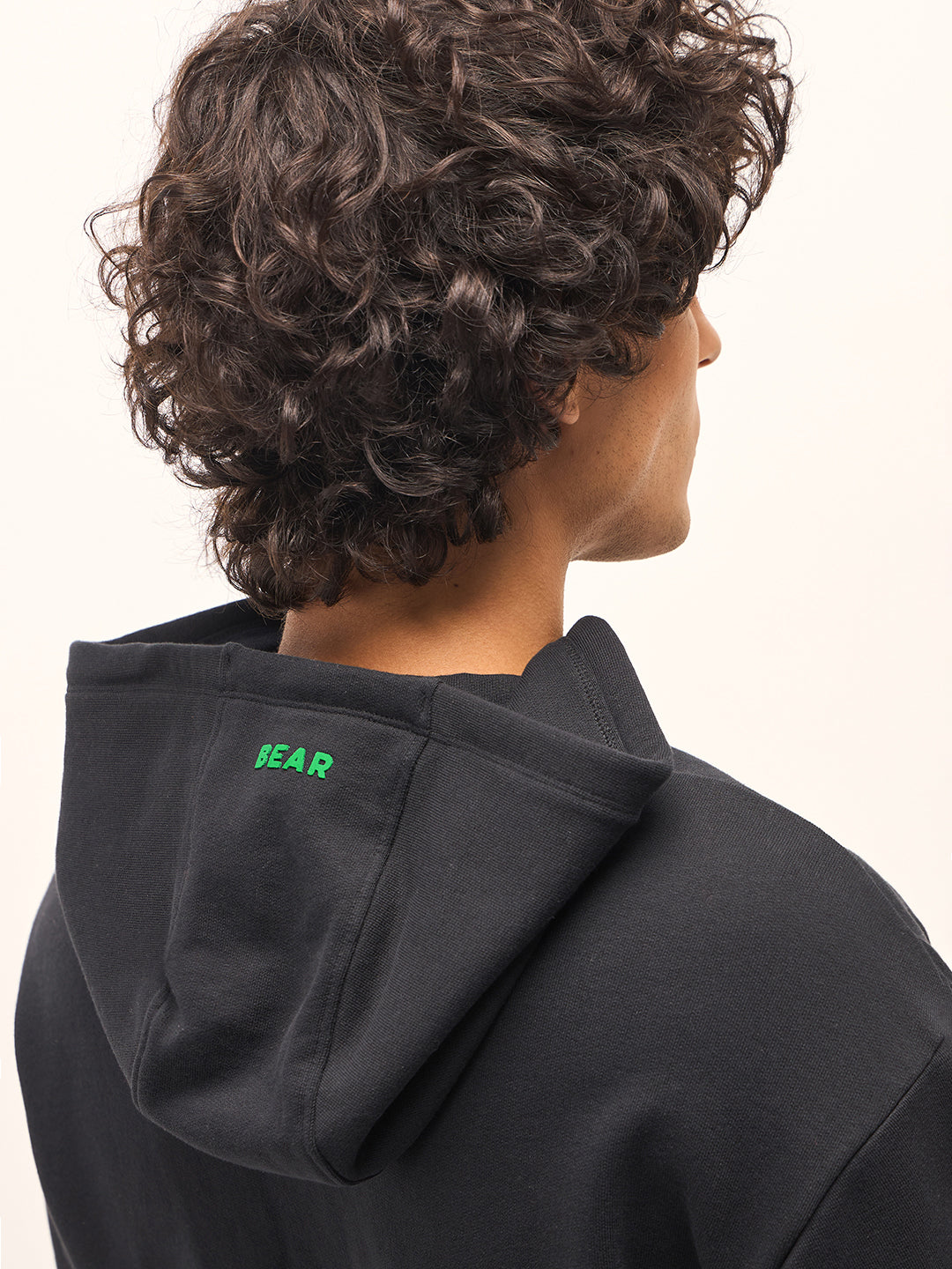 Men Black Relaxed Fit Hoodie