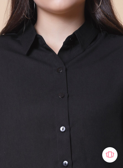 Women Black Polyester Odour Free Shirt