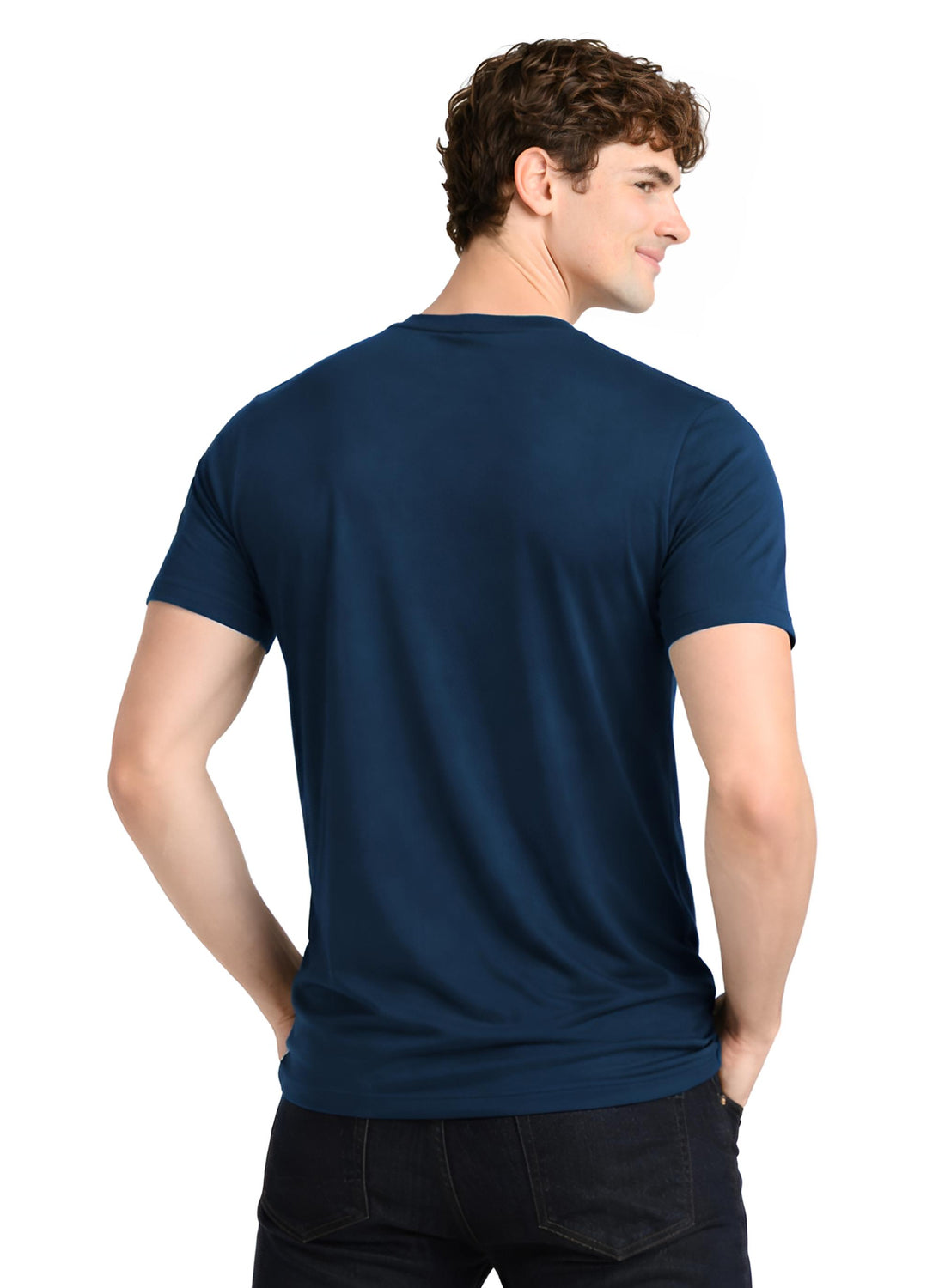 Men Teal Classic Printed T-Shirt