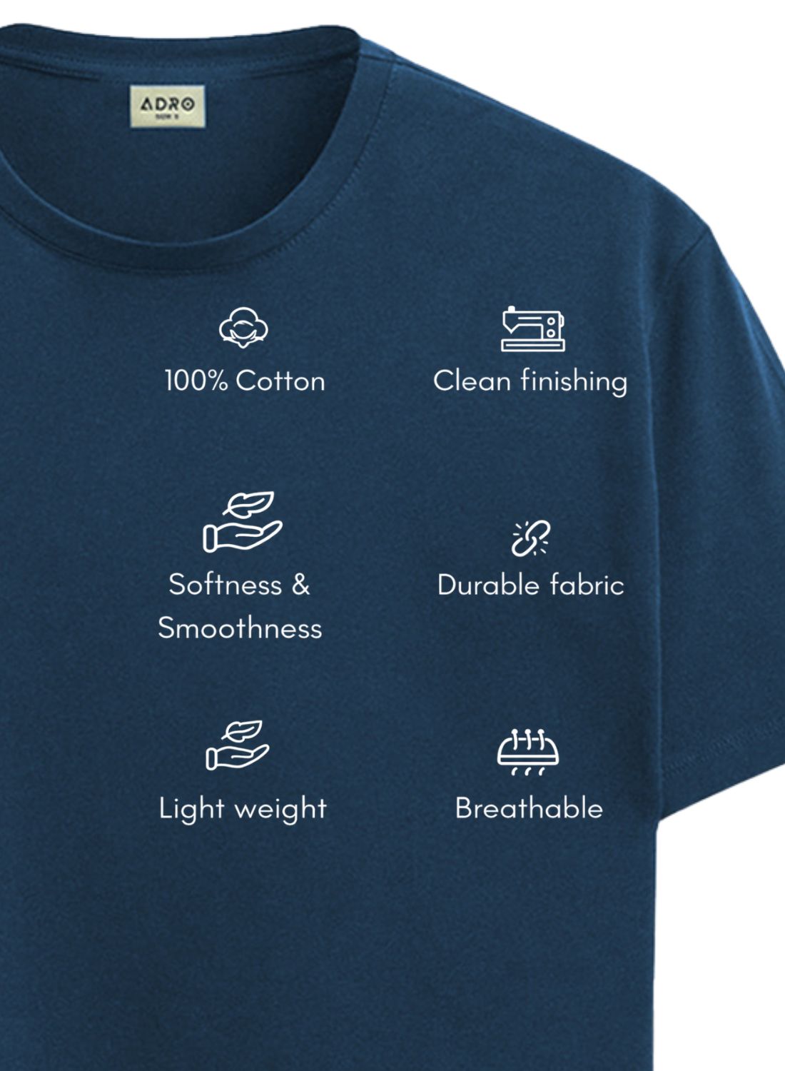Men Teal Classic Printed T-Shirt