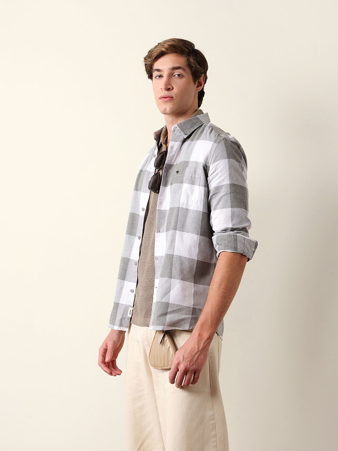 Men Checked Casual Shirt