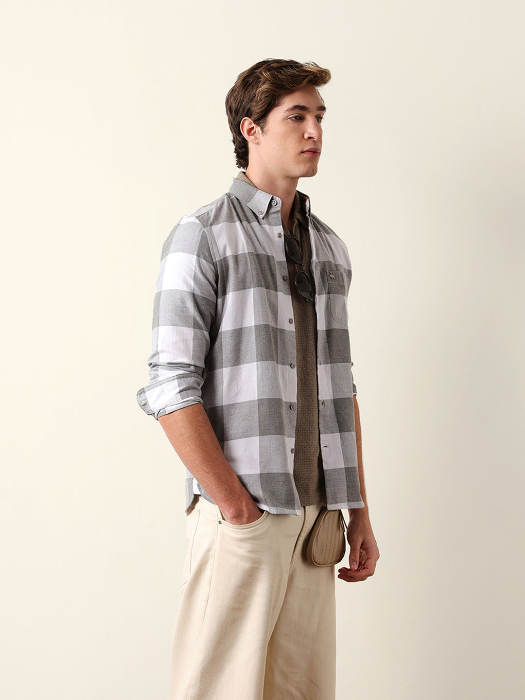 Men Checked Casual Shirt