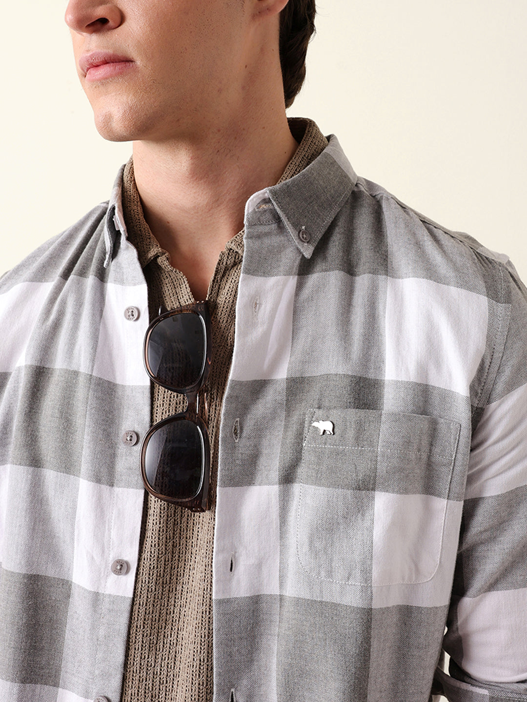Men Checked Casual Shirt
