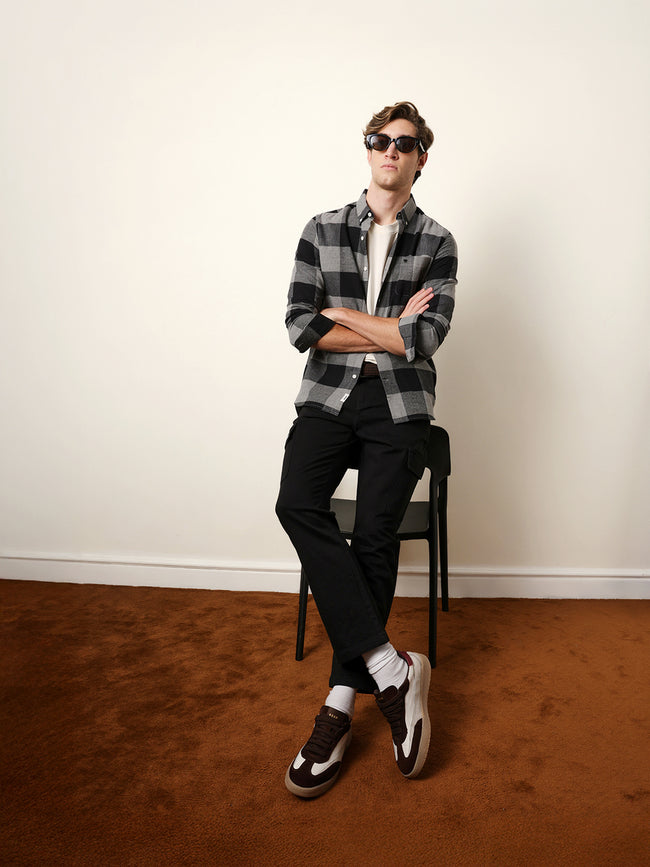 Men Checked Casual Full-Sleeve Shirt