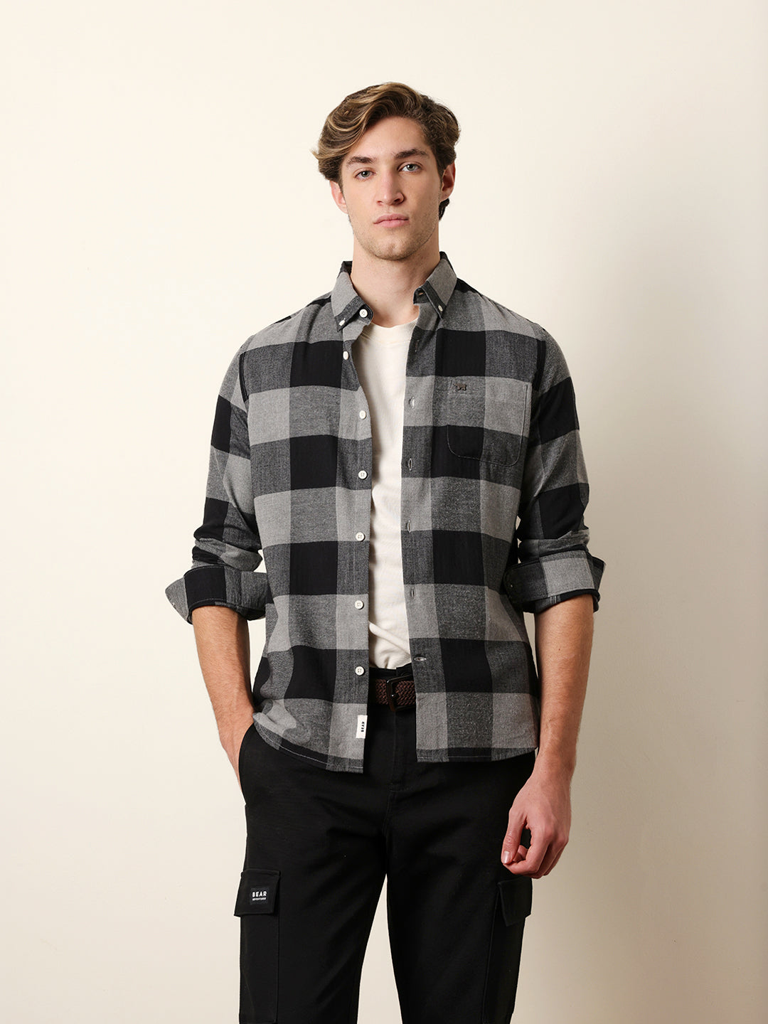 Men Checked Casual Full-Sleeve Shirt