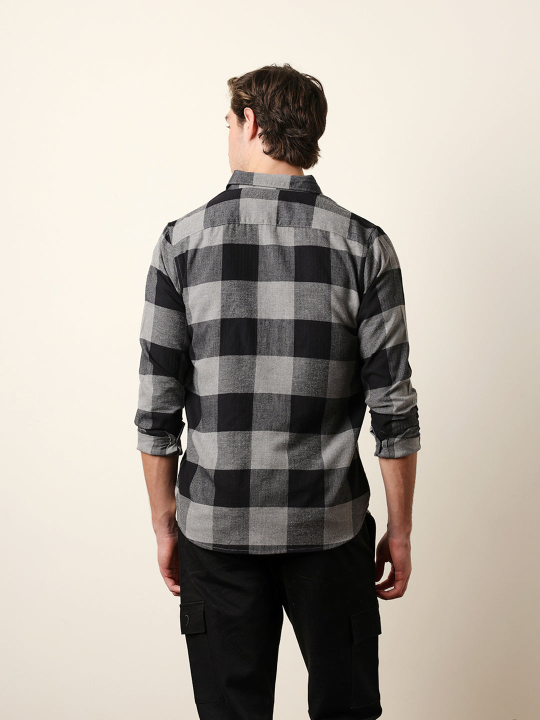 Men Checked Casual Full-Sleeve Shirt