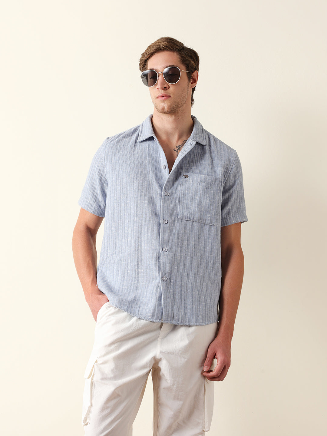 Men Shorts Sleeve Shirt