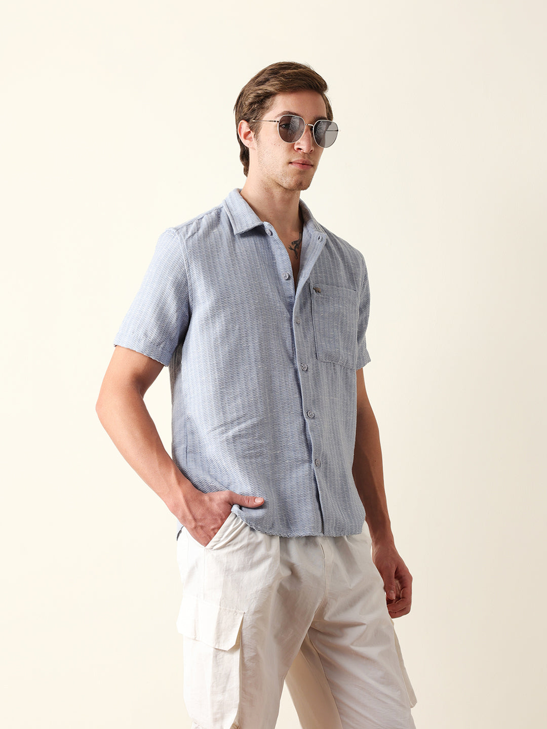 Men Shorts Sleeve Shirt