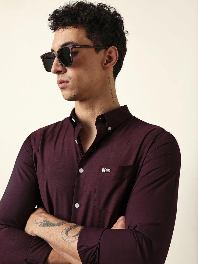 Men Modern Fit Casual Shirt