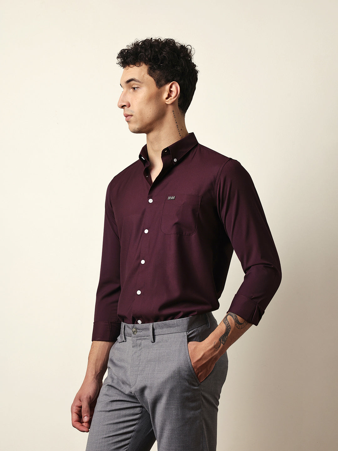 Men Modern Fit Casual Shirt