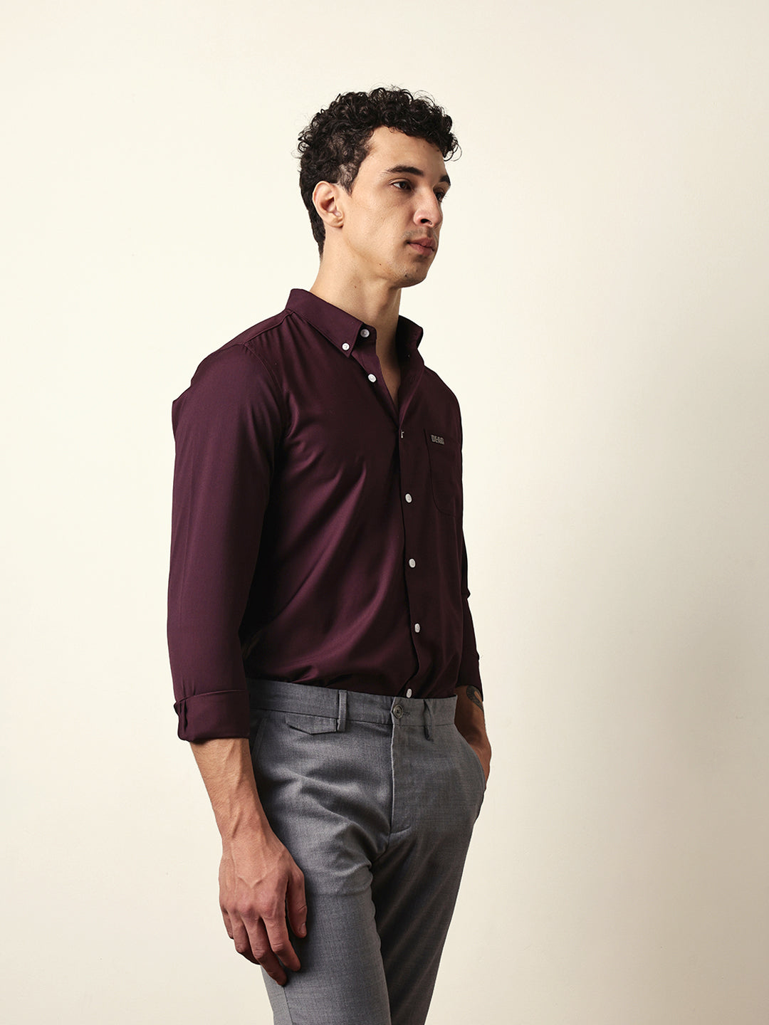 Men Modern Fit Casual Shirt