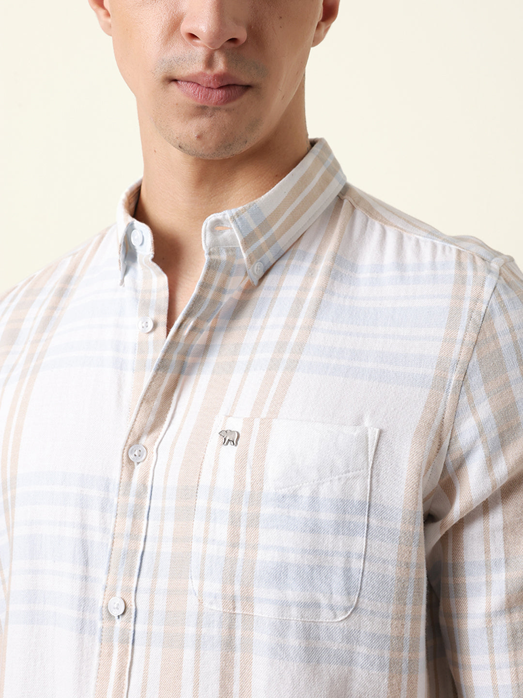 Men Checked Casual Full-Sleeve Shirt