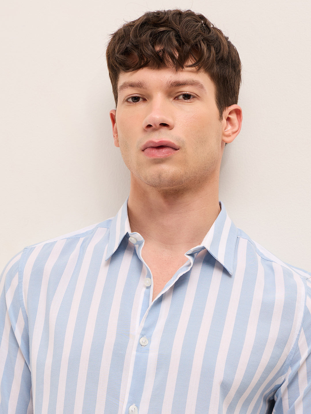 Men Pure Cotton Striped Casual Shirt