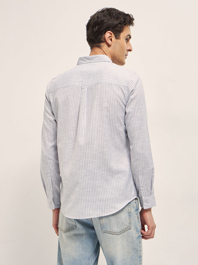 Men Grey Casual Shirt