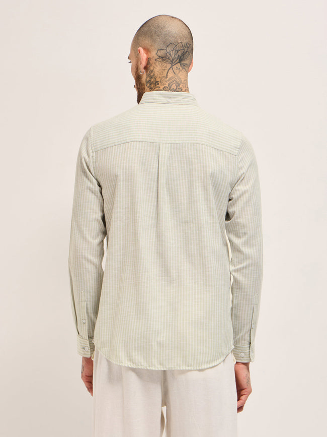Men Green Casual Shirt