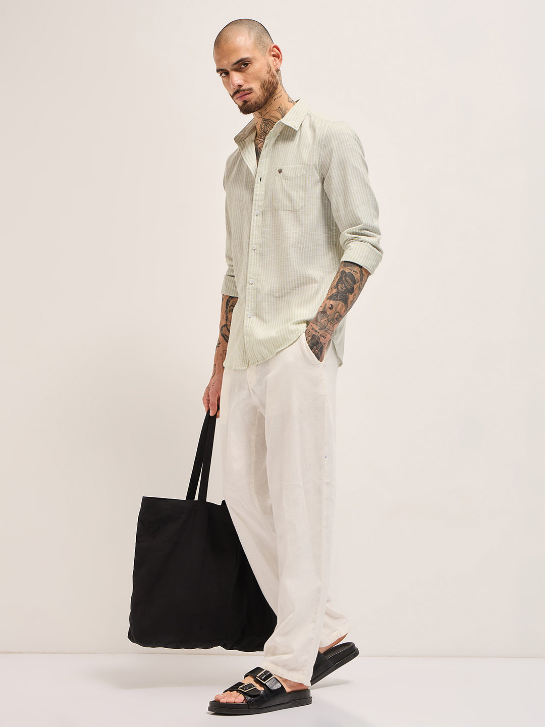 Men Green Casual Shirt
