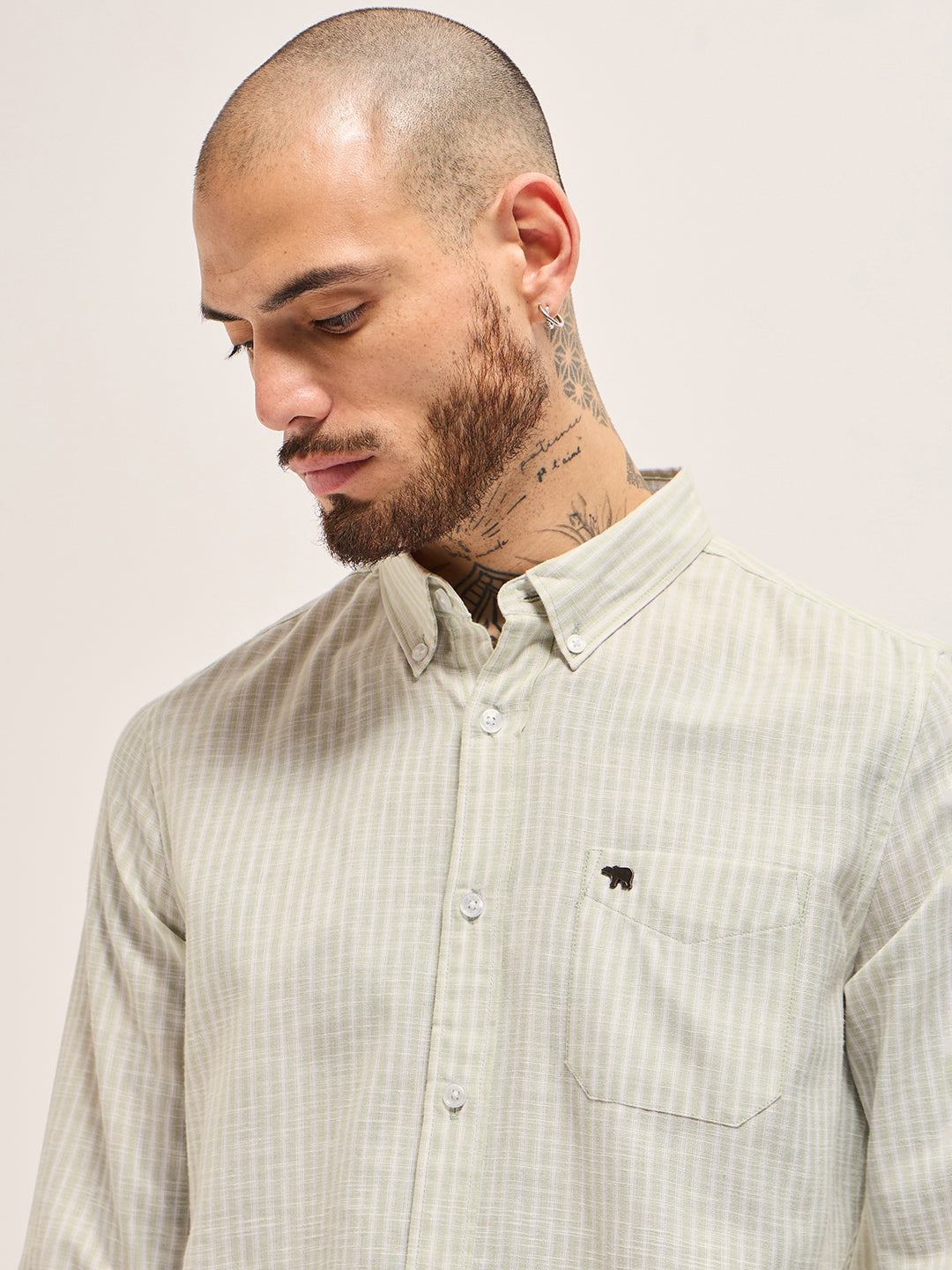 Men Green Casual Shirt