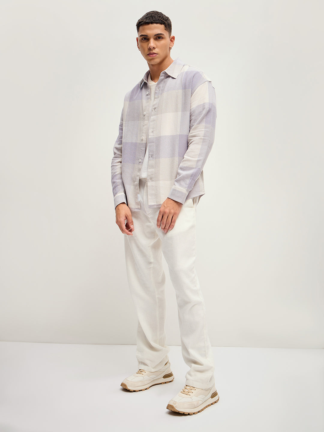 Men Multi-Color Checked Relaxed Fit Over-shirt