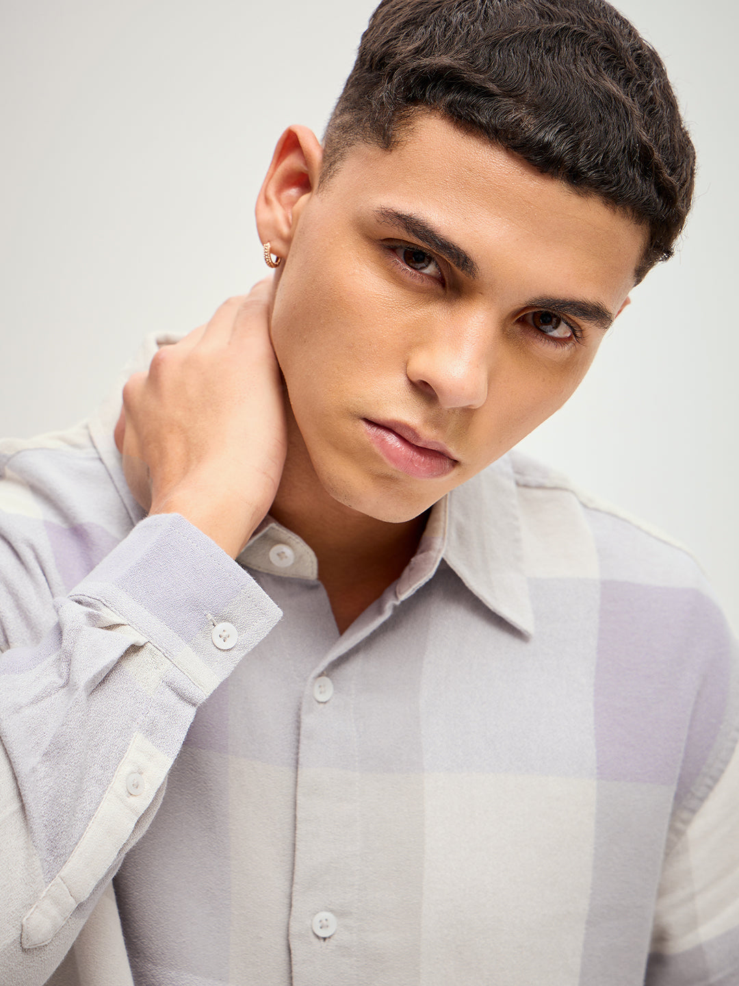 Men Multi-Color Checked Relaxed Fit Over-shirt