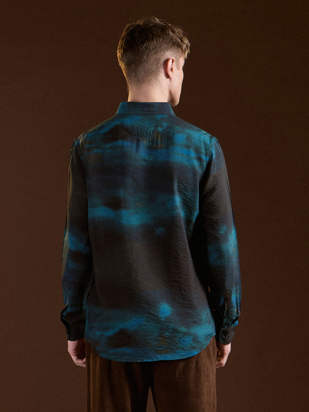 Men Multi-Color Digital Print Slim Fit Casual Shirt