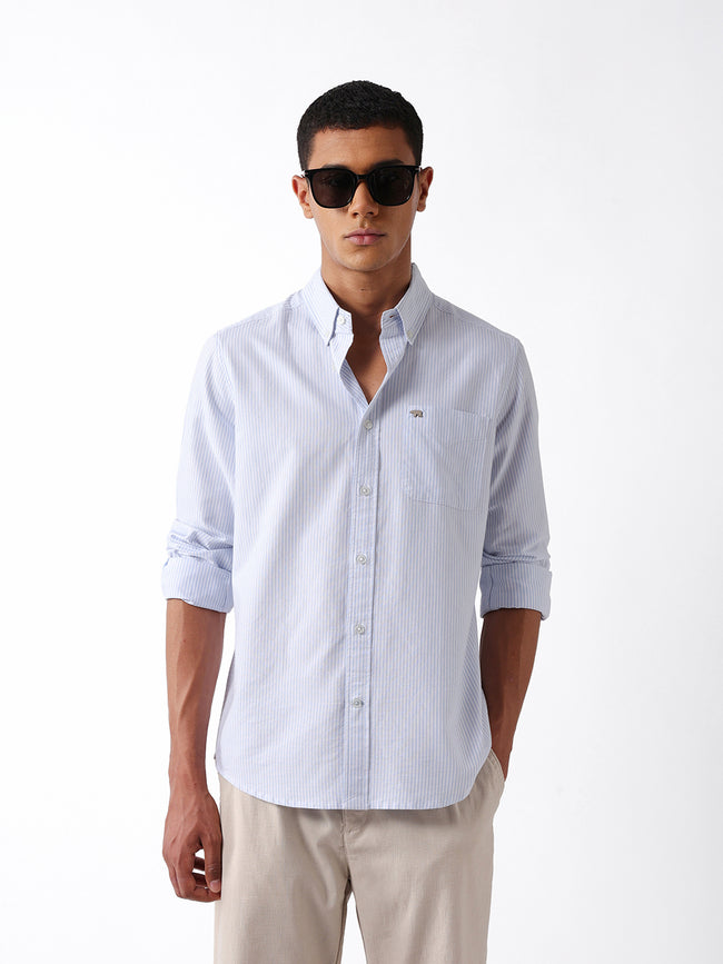 Men Blue Regular Fit Shirt
